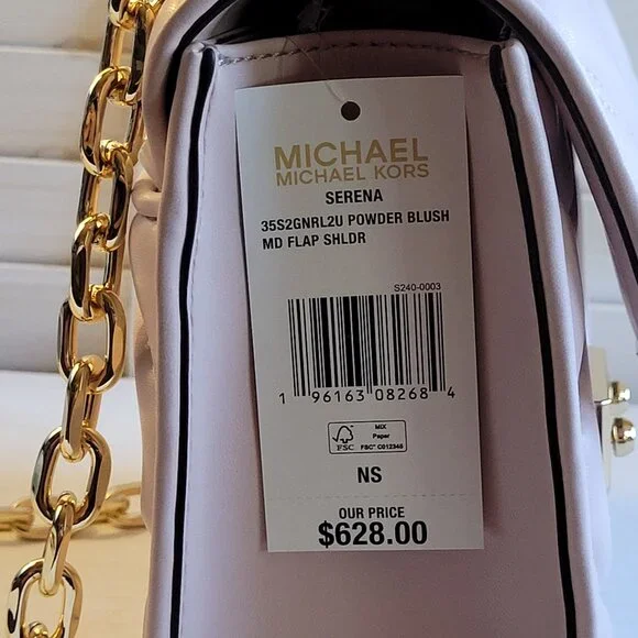 Michael Kors Pink Quilted Crossbody Bag - Picture 8 of 10